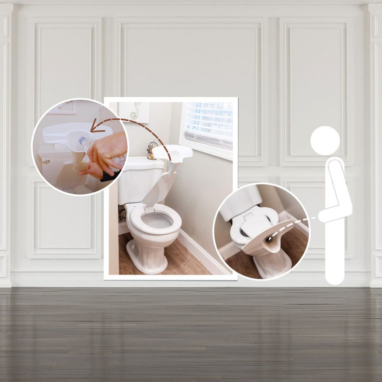 True Toilet Innovative Toilet Seat With Urinal Attachment