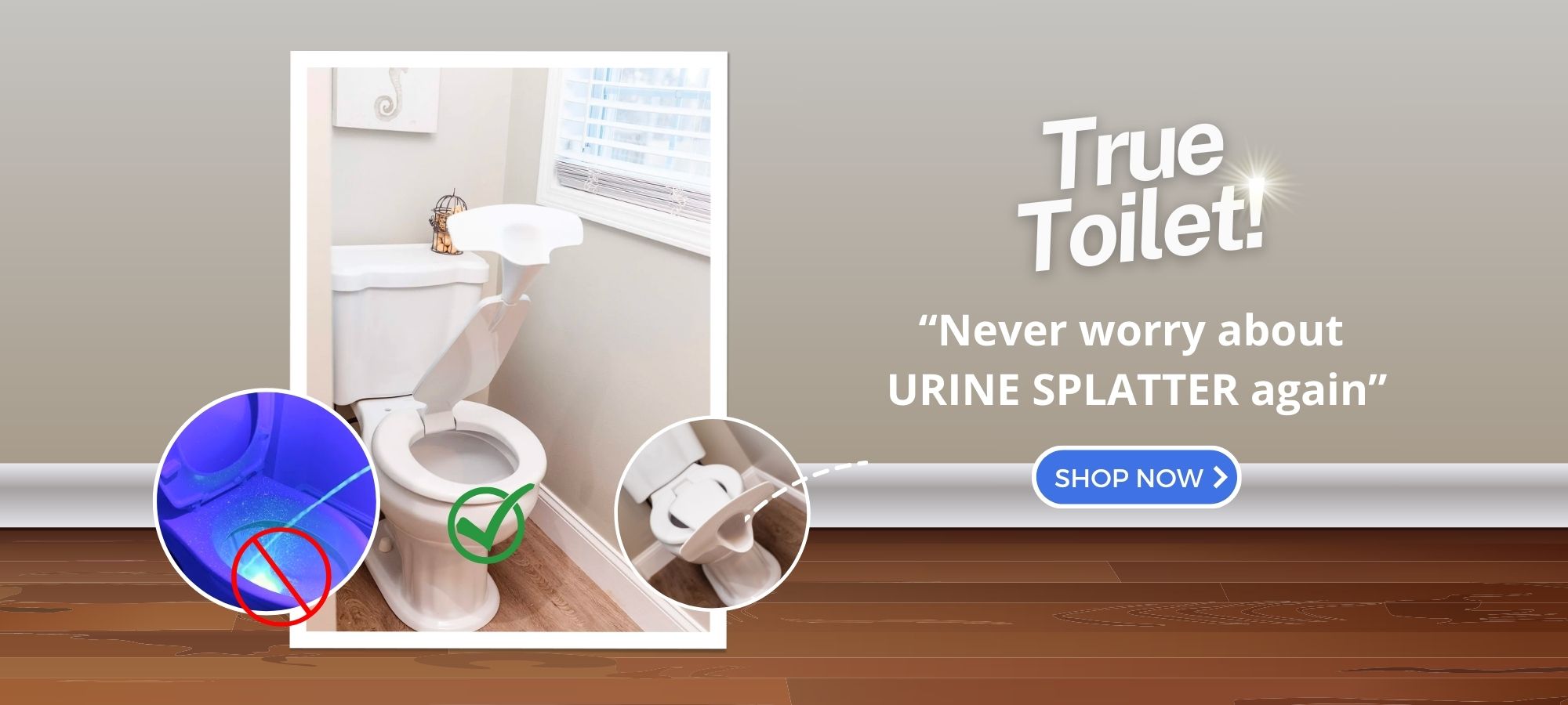 True Toilet's Innovative Toilet Seat with Urinal Attachment for Men