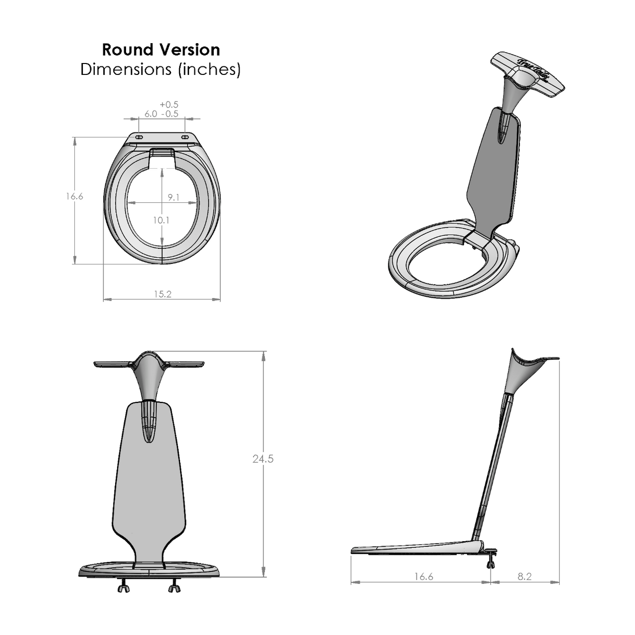 100% Splash-Proof Urinal Toilet Combo for Home Bathroom | True Toilet