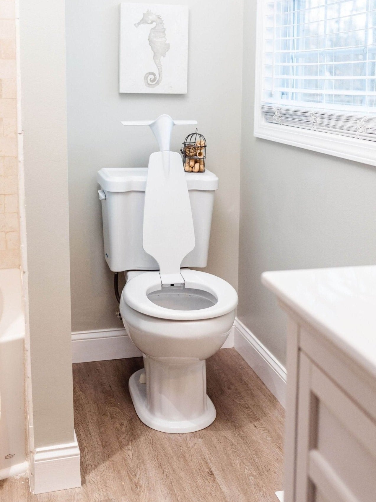 Splash Less Urinal Elongated Toilet Urinal Combo – 100% Splash-Free Bathroom Urinal ...